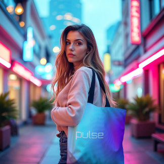 Prism Pulse - Vaporwave Gradient Vibe Tote Bag