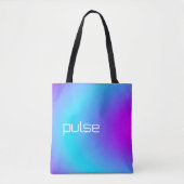 Prism Pulse - Vaporwave Gradient Vibe Tote Bag (Voorkant)