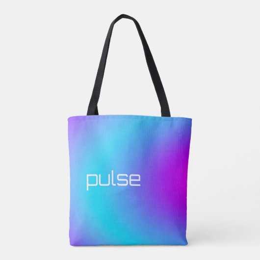 Prism Pulse - Vaporwave Gradient Vibe Tote Bag (Achterkant)
