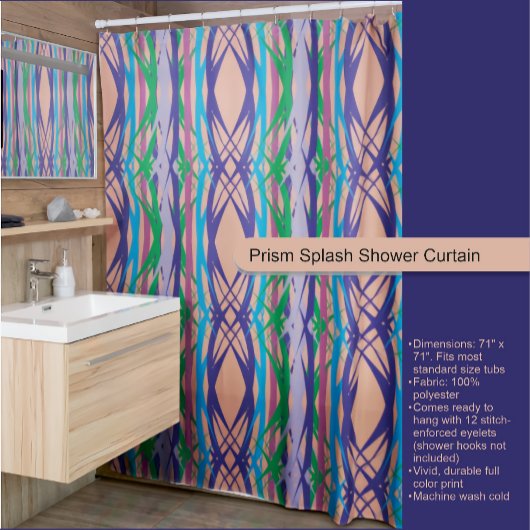 Prism Splash Douchegordijn