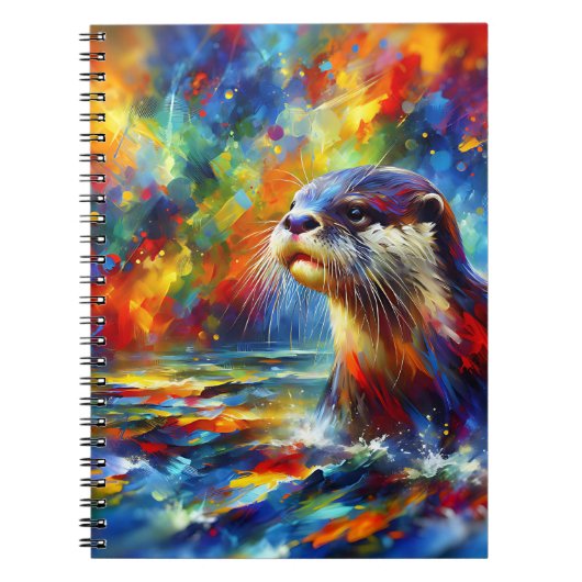 Prism Splash Otter Notebook Notitieboek (Voorkant)