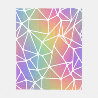 prism synapse net - rainbow web : fleece deken