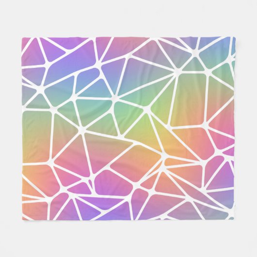 prism synapse net - rainbow web : fleece deken (Voorkant (Horizontaal))