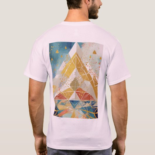 Prism Threads: Draagbare Kunst voor Moderne Uitdru T-shirt (Achterkant)
