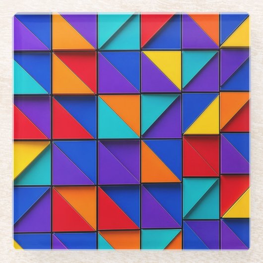 Prism Tile Glazen Onderzetter (Voorkant)
