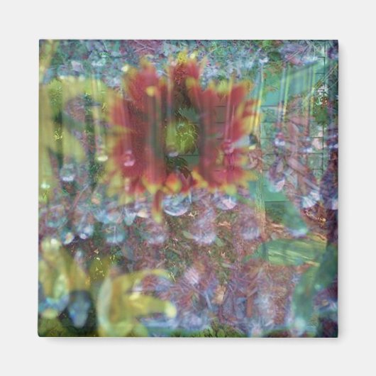 Prisma bloemen magneet (Voorkant)