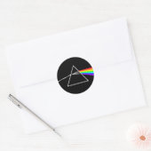 Prisma Licht Breking Kleurenspectrum Regenboog Phi Ronde Sticker (Envelop)