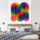 Prisma Path Red Canvas Afdruk (Insitu (Slaapkamer))