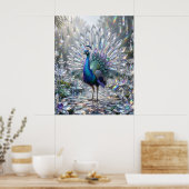 Prisma Pauw Kristal Tuin Poster (Keuken)