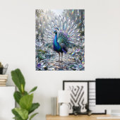 Prisma Pauw Kristal Tuin Poster (Thuiskantoor)