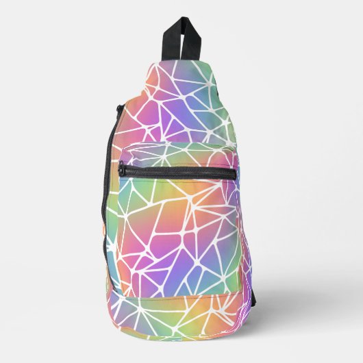prisma synapsnet-regenboogweb: sling bag (Voorkant)