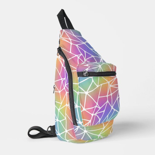 prisma synapsnet-regenboogweb: sling bag (Linkerhoek)