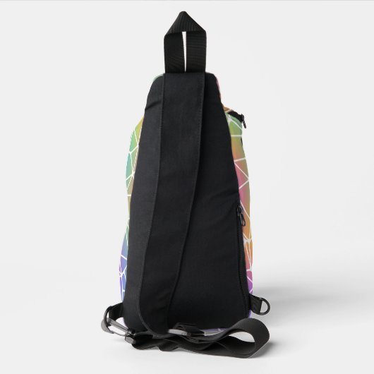 prisma synapsnet-regenboogweb: sling bag (Achterkant)
