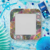 Prisma van kleuren papieren bordje (Feest)