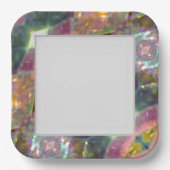 Prisma van kleuren papieren bordje (Voorkant)