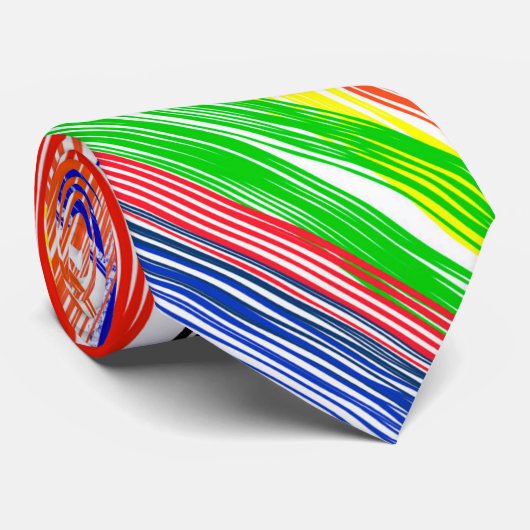 "Prisma Wave" Tie Stropdas (Opgerold)