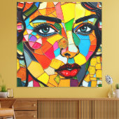 Prismara - Fragmenten van haar vlam Canvas Afdruk (Insitu (Woonkamer))