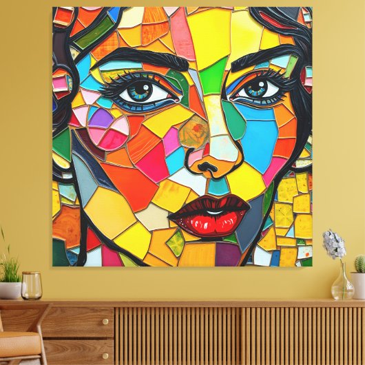 Prismara - Fragmenten van haar vlam Canvas Afdruk (Insitu (Woonkamer))