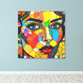 “Prismara” - Fragmenten van haar vlam Canvas Afdruk (Insitu (Houten vloer))