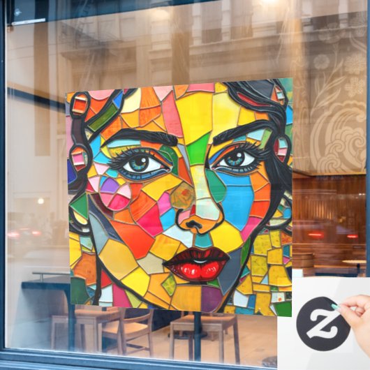 “Prismara” - Fragmenten van haar vlam Raamsticker (Cafe Raam)
