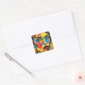 “Prismara” - Fragmenten van haar vlam Vierkante Sticker (Envelop)