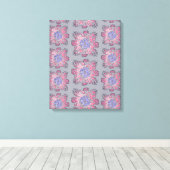 Prismastroom: Abstracte Stroomkunst Canvas Afdruk (Insitu (Houten vloer))