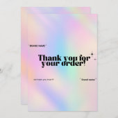 Prismatic Bedankt kaart Kleine bedrijven (Voorkant / Achterkant)