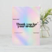 Prismatic Bedankt kaart Kleine bedrijven (Staand voorkant)