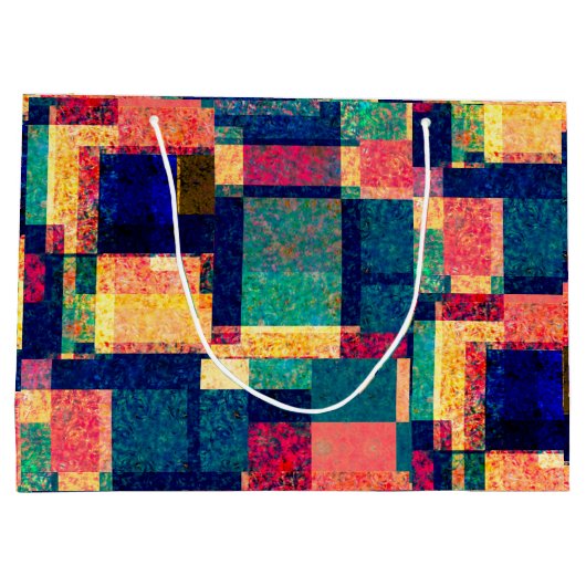 Prismatic Blocks – Modern Abstract Geometric Groot Cadeauzakje (Achterkant)