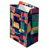 Prismatic Blocks – Modern Abstract Geometric Medium Cadeauzakje (Voorkant Gekanteld)