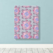 Prismatic Current: Abstract Flow Art Canvas Afdruk (Insitu (Houten vloer))