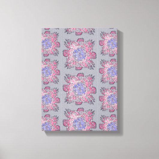 Prismatic Current: Abstract Flow Art Canvas Afdruk (Voorkant)