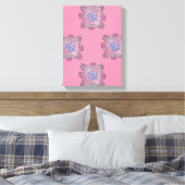 Prismatic Current Abstract Flow Art Canvas Afdruk (Insitu (Slaapkamer))