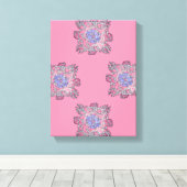 Prismatic Current Abstract Flow Art Canvas Afdruk (Insitu (Houten vloer))