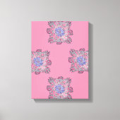 Prismatic Current Abstract Flow Art Canvas Afdruk (Voorkant)