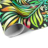 Prismatic Fern Green Cadeaupapier (Rol Hoek)