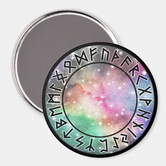Prismatic Galaxy Rune Circle [00. blank] Magneet (Voorkant / Achterkant)