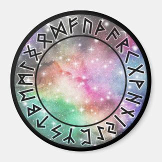 Prismatic Galaxy Rune Circle [00. blank] Magneet