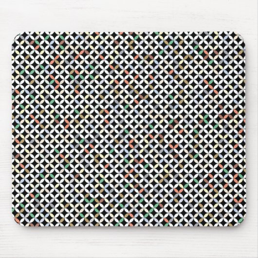 Prismatic gebogen diamantpatroon muismat (Voorkant)