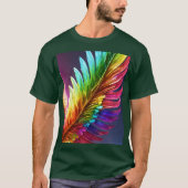 Prismatic Guardian Wings - 3D hyperrealistische re T-shirt (Voorkant)