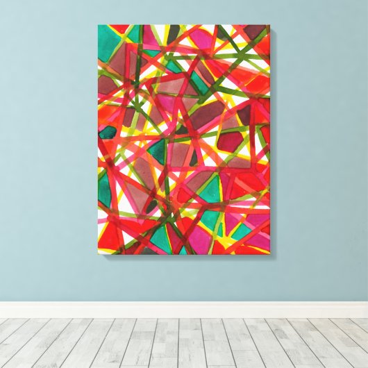 Prismatic II Canvas Afdruk (Insitu (Houten vloer))