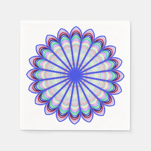 Prismatic Mandala Napkins Servet