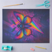Prismatic Psychedelic Moth Decoupage Papier – LGBT (Craft)