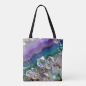 Prismatic Quartz Fusion Vibrant Crystal Design Tote Bag (Achterkant)