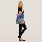 Prismatic Quartz Fusion Vibrant Crystal Design Tote Bag (Op model)