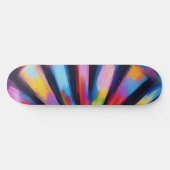 Prismatic Radiance: Abstract Sunburst Radio Waves Persoonlijk Skateboard (Horizontaal)