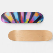 Prismatic Radiance: Abstract Sunburst Radio Waves Persoonlijk Skateboard (Horizontaal)