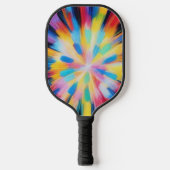 Prismatic Radiance: Abstract Sunburst Radio Waves  Pickleball Paddle (Voorkant)