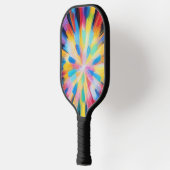 Prismatic Radiance: Abstract Sunburst Radio Waves  Pickleball Paddle (Links)