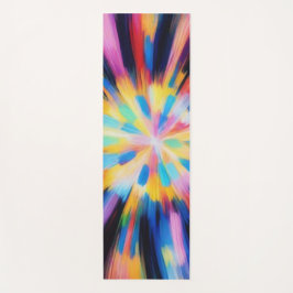 Prismatic Radiance: Abstract Sunburst Radio Waves Yogamat